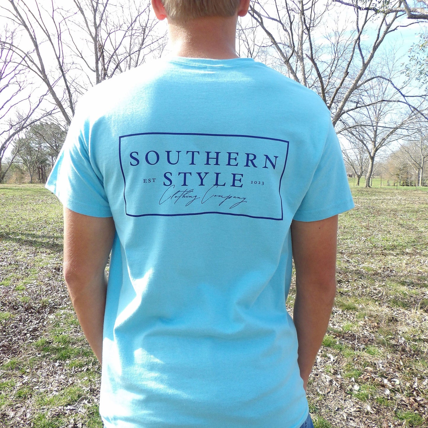 Authentic Tee Sky Blue "heavy Cotton"