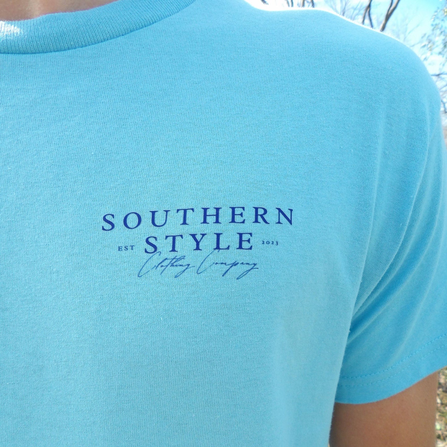 Authentic Tee Sky Blue "heavy Cotton"